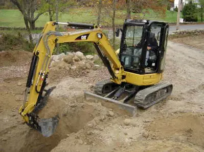 making Trenching using excavators
